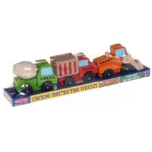 Load image into Gallery viewer, Melissa &amp; Doug Stacking Construction Vehicles
