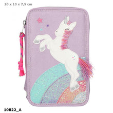 Load image into Gallery viewer, TOPModel Triple Filled Pencil Case - Ylvi Unicorn
