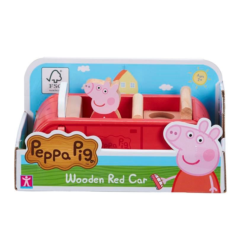 Peppa Pig Wooden Red Car