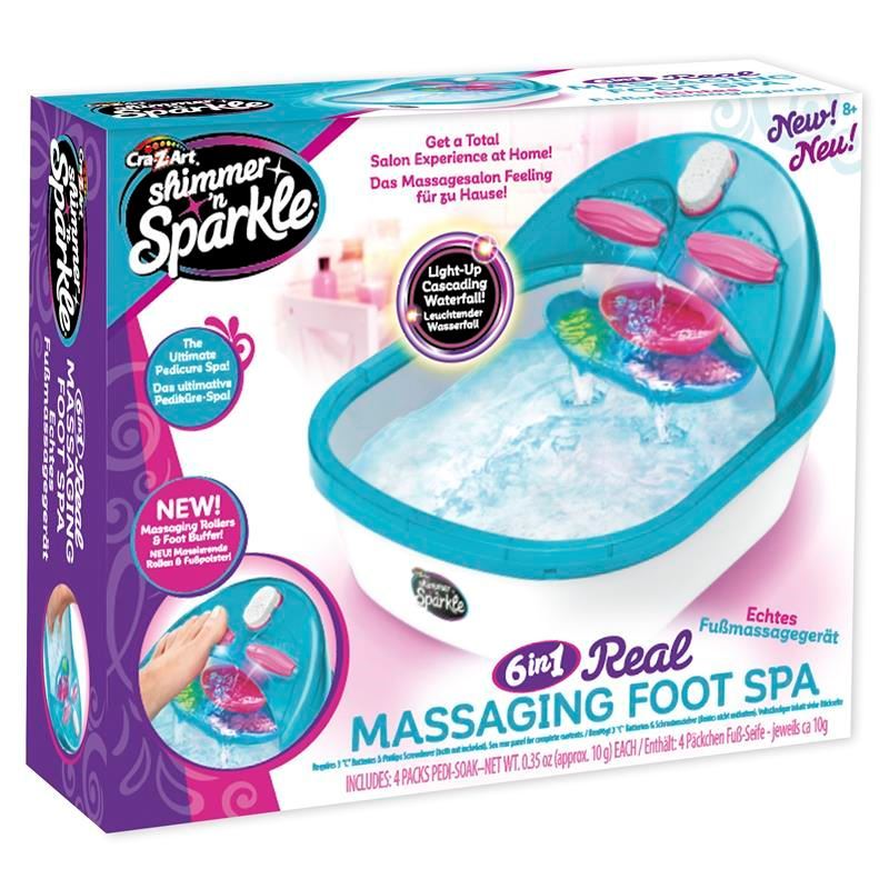 Shimmer n Sparkle 6 in 1 Real Massaging Foot Spa