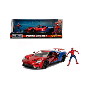 Jada Marvel 1:24 Spider-Man & 2017 Ford GT