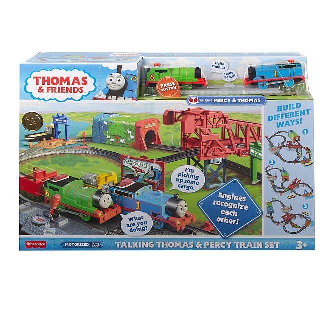 Locomotive Deluxe Percy – Thomas Et Ses Amis – TrackMaster Motorisé – Dès 3 Ans – Avec Wagon Et Piles