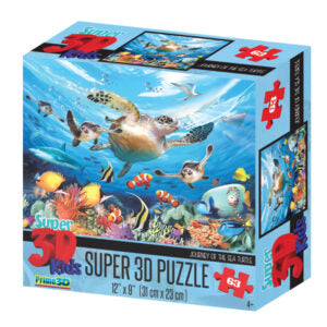 Journey Of The Sea Turtles 3D Puzzle 63Pcs