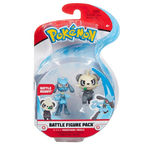 Pokemon Battle Figure - Pancham & Riolu