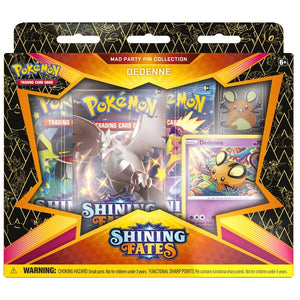 Pokemon TCG Shining Fates Mad Party Pin Collection - Dedenne