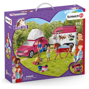 Schleich 42535 Horse Club - Horse Adventures with Car and Trailer