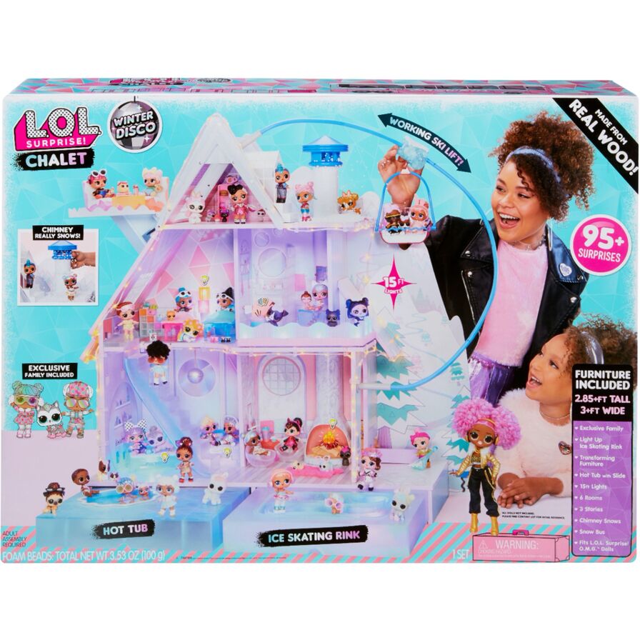 LOL Winter Disco Chalet Doll House Bambola Toymaster