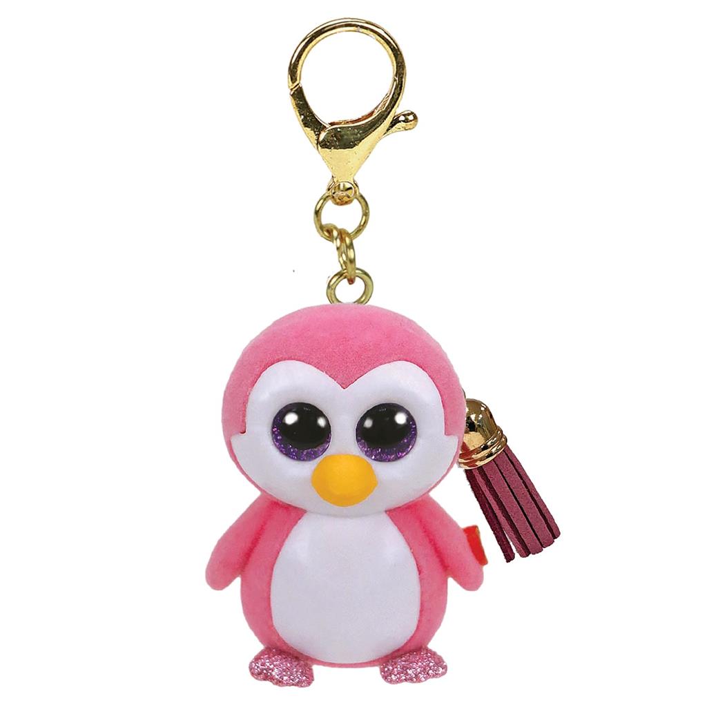 TY Mini Boos Keyring - Glider Penguin