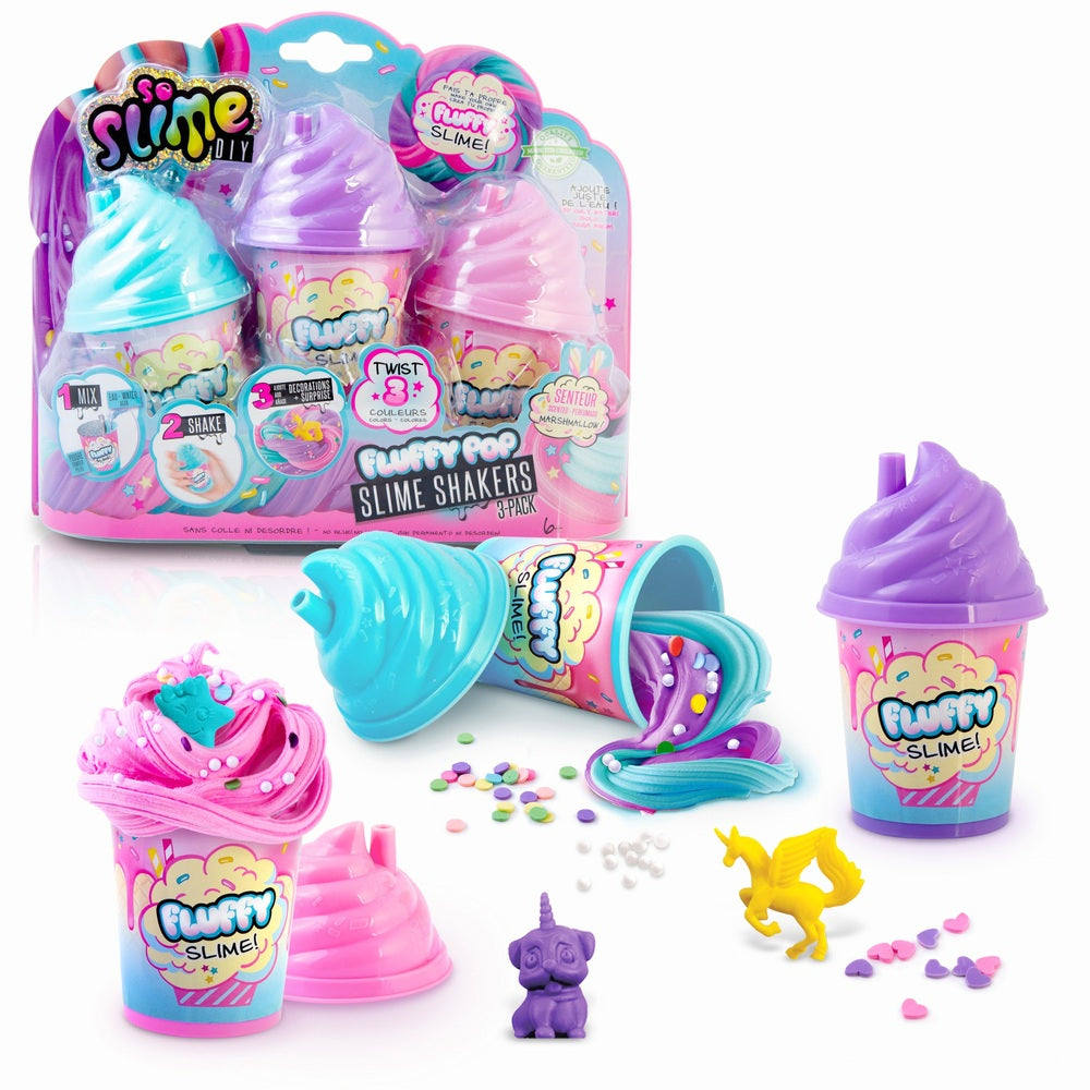 So Slime DIY Fluffy Pop Slime Shakers 3 Pack