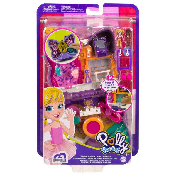 Polly Pocket Sparkle Stage Bow Compact