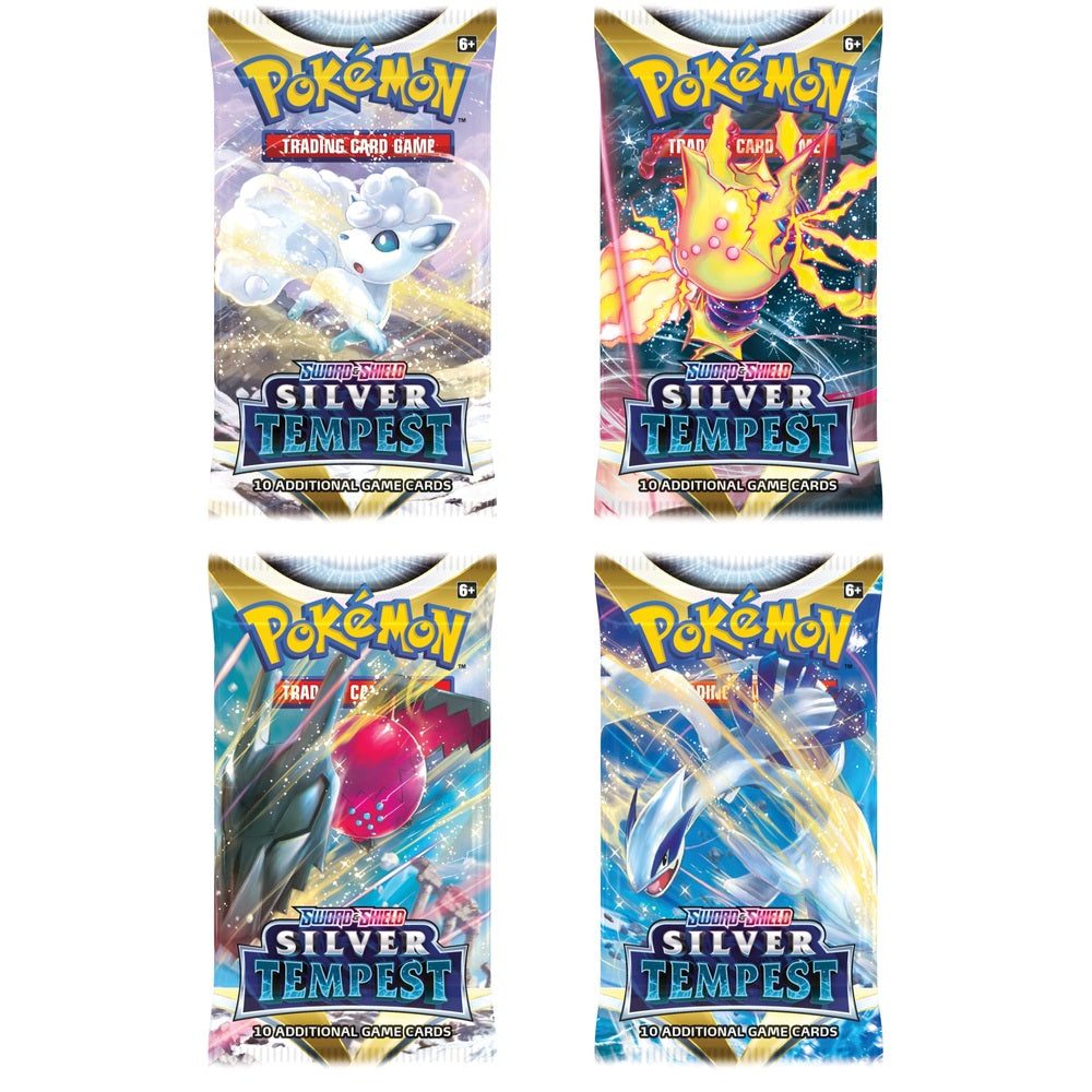 Pokemon TCG Silver Tempest Booster Pack Bambola Toymaster Pokemon TCG Silver Tempest Booster Pack Bambola Toymaster