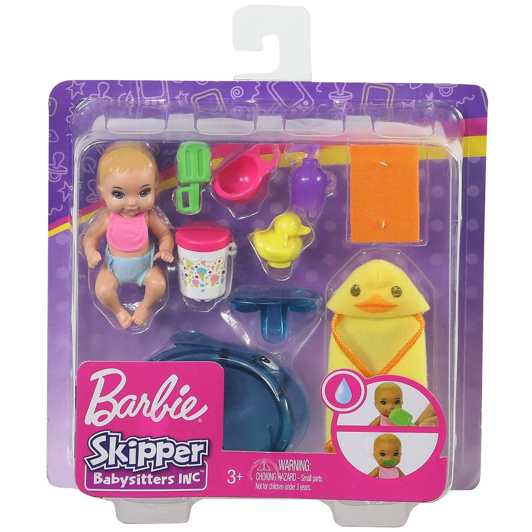 Barbie Skipper Babysitters Feeding and Bathtime Playset