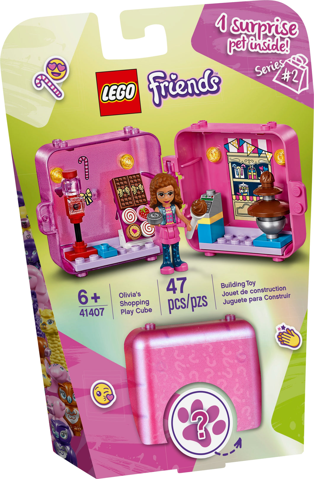 LEGO Friends 41407 Olivias Shopping Play Cube