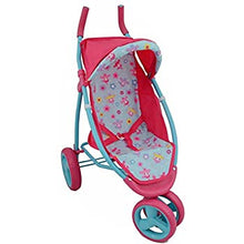 Load image into Gallery viewer, Dollsworld 3 Wheel Dolls Stroller
