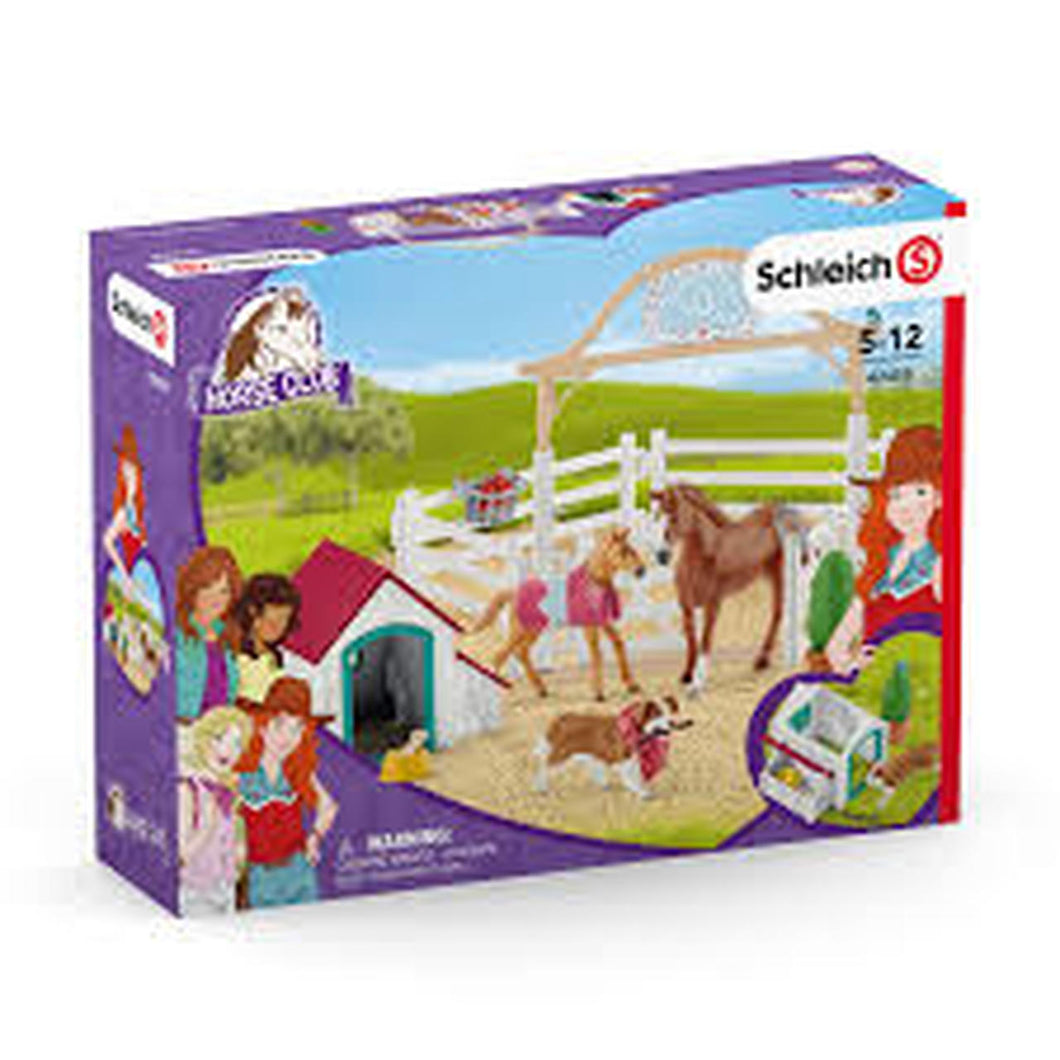 Schleich 42458 Horse Club Hannah's Guest Horses with Ruby the Dog