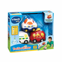 Load image into Gallery viewer, Toot Toot Drivers 3 Car Pack Emergency Vehicles

