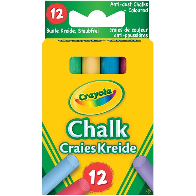 Crayola 12 Coloured Chalk