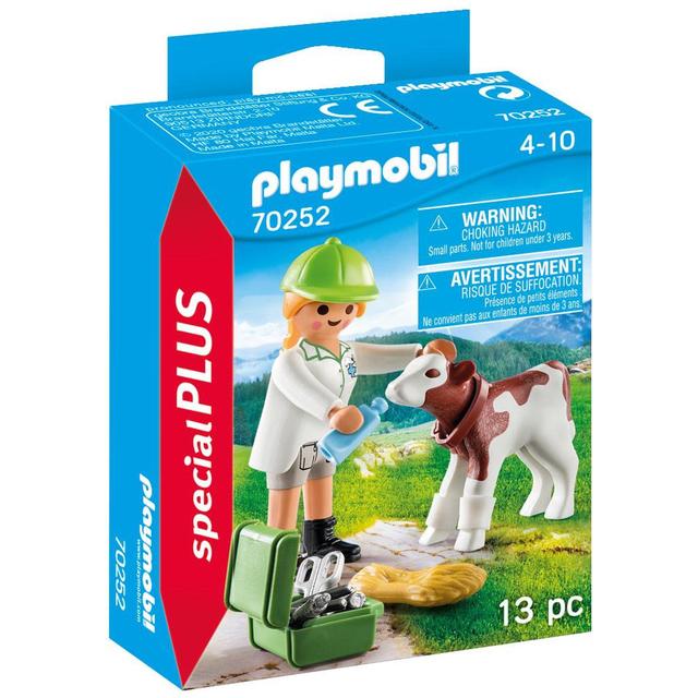 Playmobil 70252 Vet With Calf