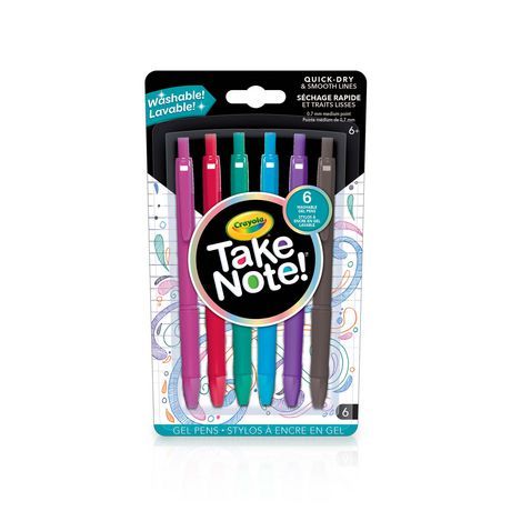 Crayola Take Note! Washable Gel Pens