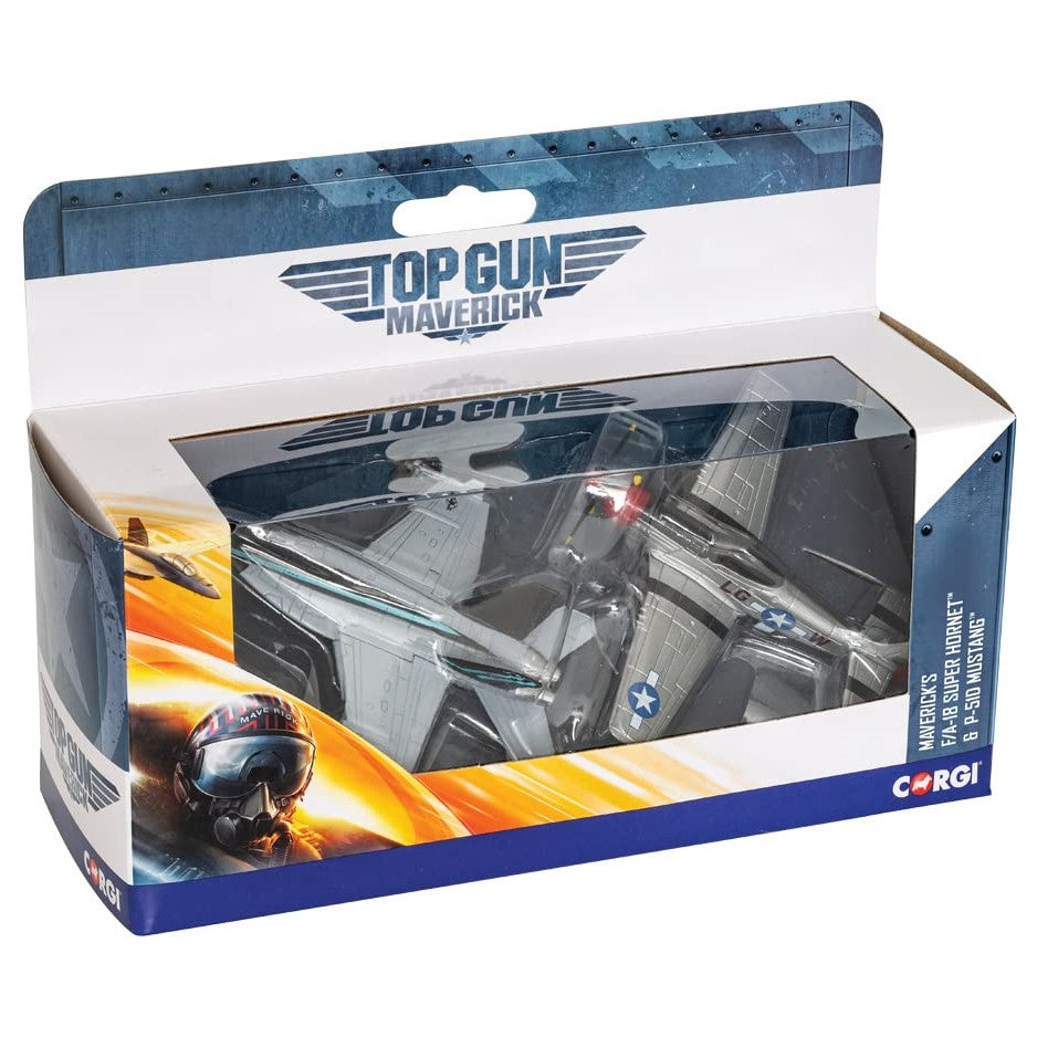 Corgi Top Gun Maverick’s F/A-18 Super Hornet & P-51D Mustang