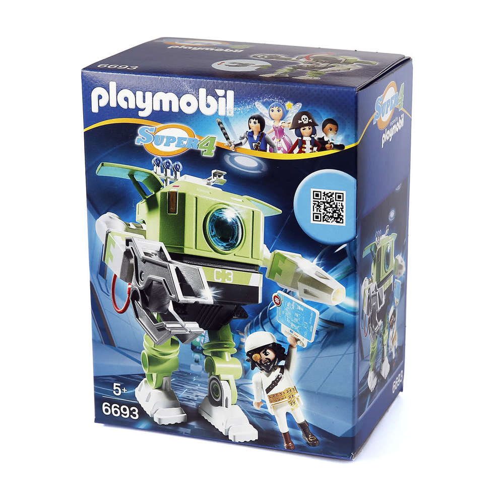 Playmobil Super 4 6693 Cleano Robot