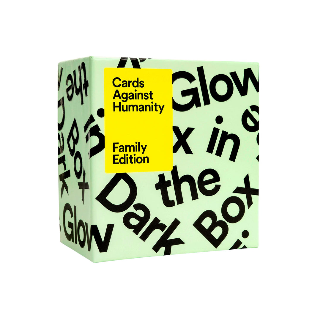 Cards Against Humanity Family Edition Expansion Glow In The Dark Box