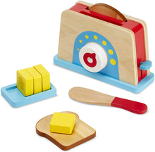 Load image into Gallery viewer, Melissa &amp; Doug Bread and Butter Toaster Set
