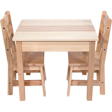 Load image into Gallery viewer, Melissa and Doug - Wooden Table and Chairs Natural
