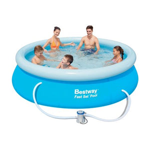 Bestway 10ft Inflatable Fast Set Swimming Pool with Pump