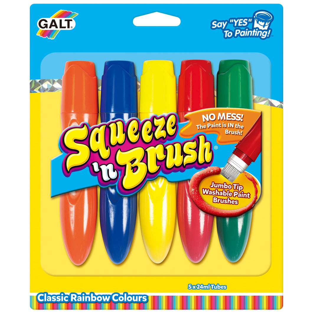 Galt Squeeze ‘n Brush - Classic Rainbow Colours