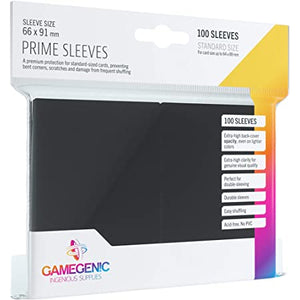 Gamegenic Prime Sleeves Black - 100 Sleeves