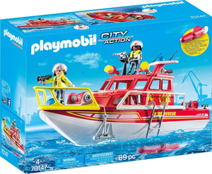 Playmobil City Action 70147 Fire Extinguisher Boat