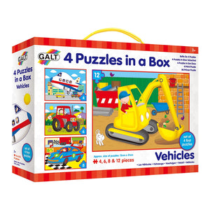 Galt Vehicles Puzzle 4 in a box