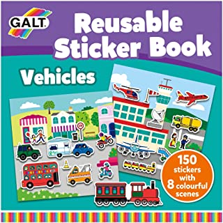 Galt Reusable Sticker Book Vehicles