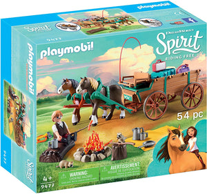 Playmobil Spirit 9477 Lucky's Dad and Wagon