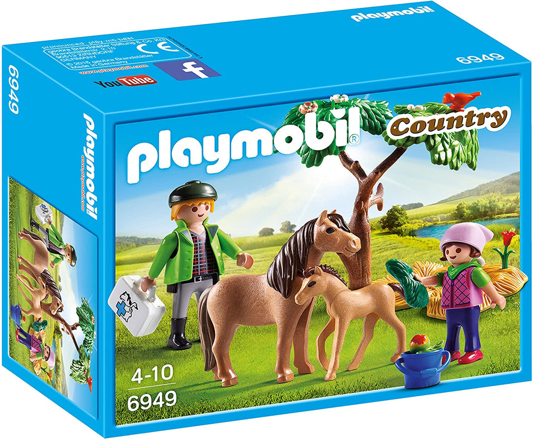 Playmobil Country 6949 Country Vet with Pony and Foal