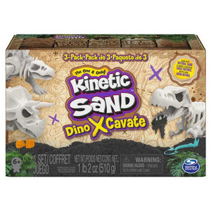 Kinetic Sand Dino X Cavate 3 Pack