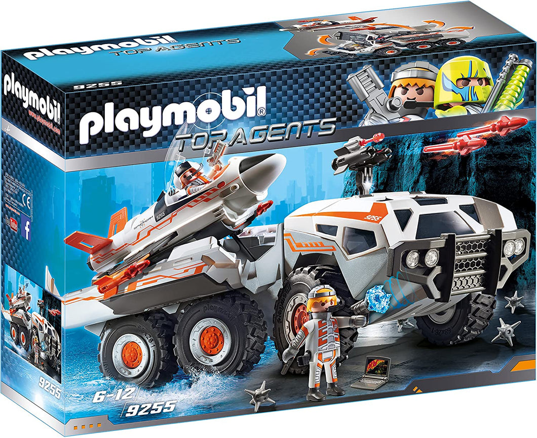 Playmobil Top Agents 9255 SpyTeam Battle Truck with Spy Jet Launch Pad