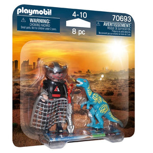 Playmobil Dino Rise 70693 DuoPack Velociraptor with Dino Catcher