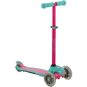 MV Sports U Move Mini Compact LED Tilt Scooter Pink/Teal