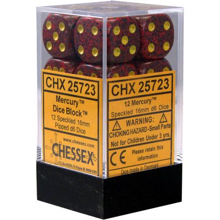 Speckled Mercury Dice Block (12Dice)