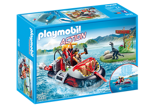 Playmobil Action 9435 Dino Hovercraft with Underwater Motor