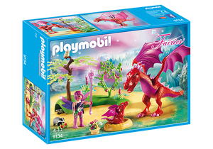 Playmobil Fairies 9134 Friendly Dragon with Baby