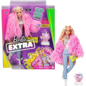 Barbie Extra Doll #3 Pink Coat
