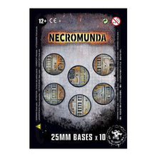 Load image into Gallery viewer, Necromunda Bases 25mm x 10
