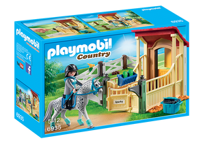 Playmobil Country 6935 Horse Stable with Appaloosa