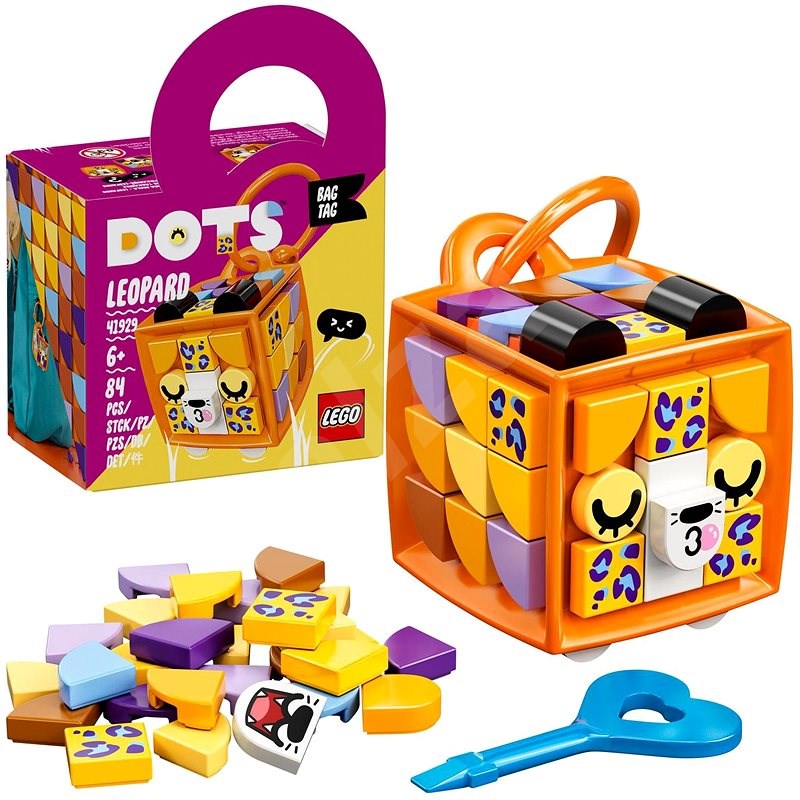 Lego DOTS 41929 Bag Tag Leopard