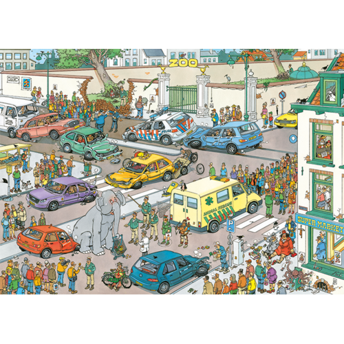 Jan Van Haasteren 1000pc Jumbo Goes Shopping