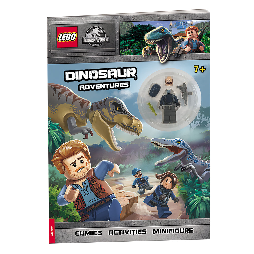 Lego Jurassic World Dinosaur Adventures Book with Minifigure