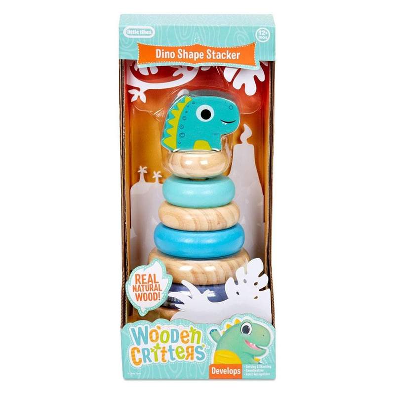 Wooden Critters - Dino Shape Stacker